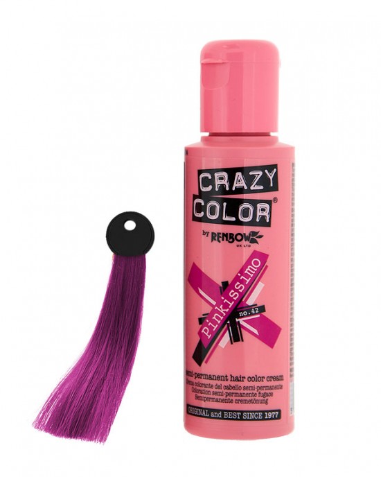 Crema colorante Crazy Color Pinkissimo Crazy Color Tintes Permanentes