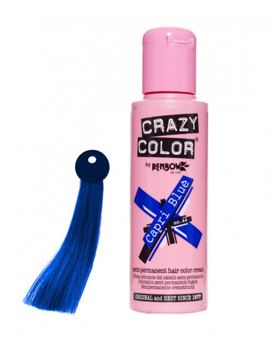 Crema colorante Crazy Color Capri Blue 100ml Crazy Color Tintes Permanentes