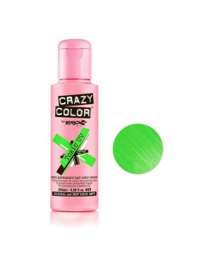 Crema de color semipermanente Neon Toxic Green 100ml Crazy Color + 1 Consejo