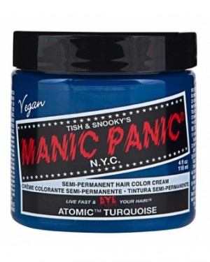 Tinte fantasía semipermanente Classic Atomic Turquoise Manic Panic + 1 Consejo