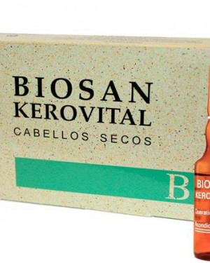 Caja Biosan Kerovital 8 ampollas Liheto + 1 Consejo