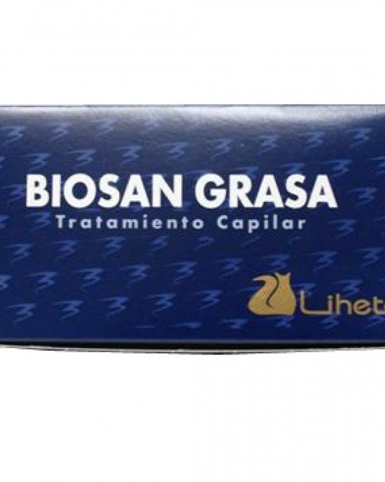 Caja Biosan Antigrasa 8 ampollas Liheto Liheto Tratamientos Antigrasa