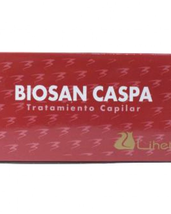 Caja Biosan Anticaspa 8 ampollas 10ml Liheto Liheto Tratamientos Anticaspa