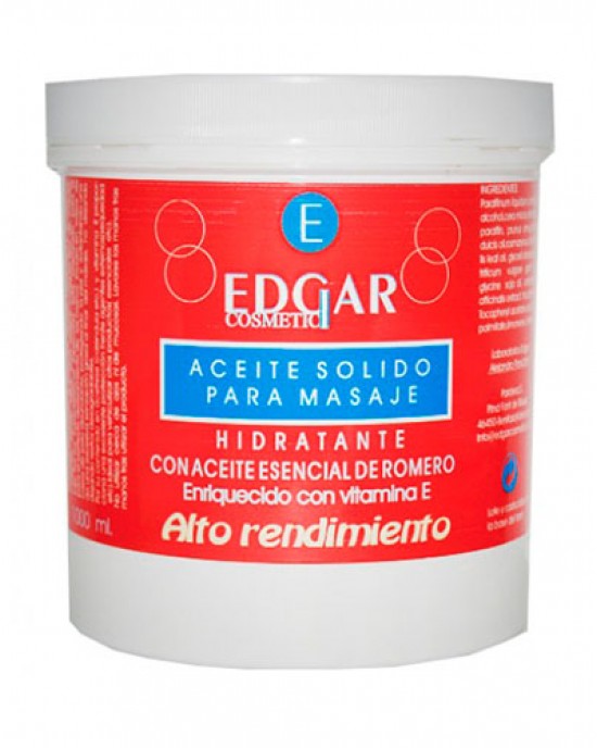 Aceite Solido Masaje Romero 1000ml Edgar Edgar Cremas y Geles Corporales