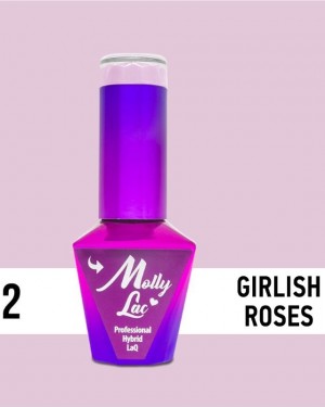  Esmalte semipermanente 02 Girlish Roses 10ml Molly Lac
