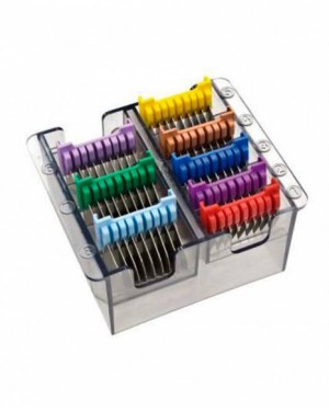 Caja Peines Metálicos 8 unidades + Organizador Wahl